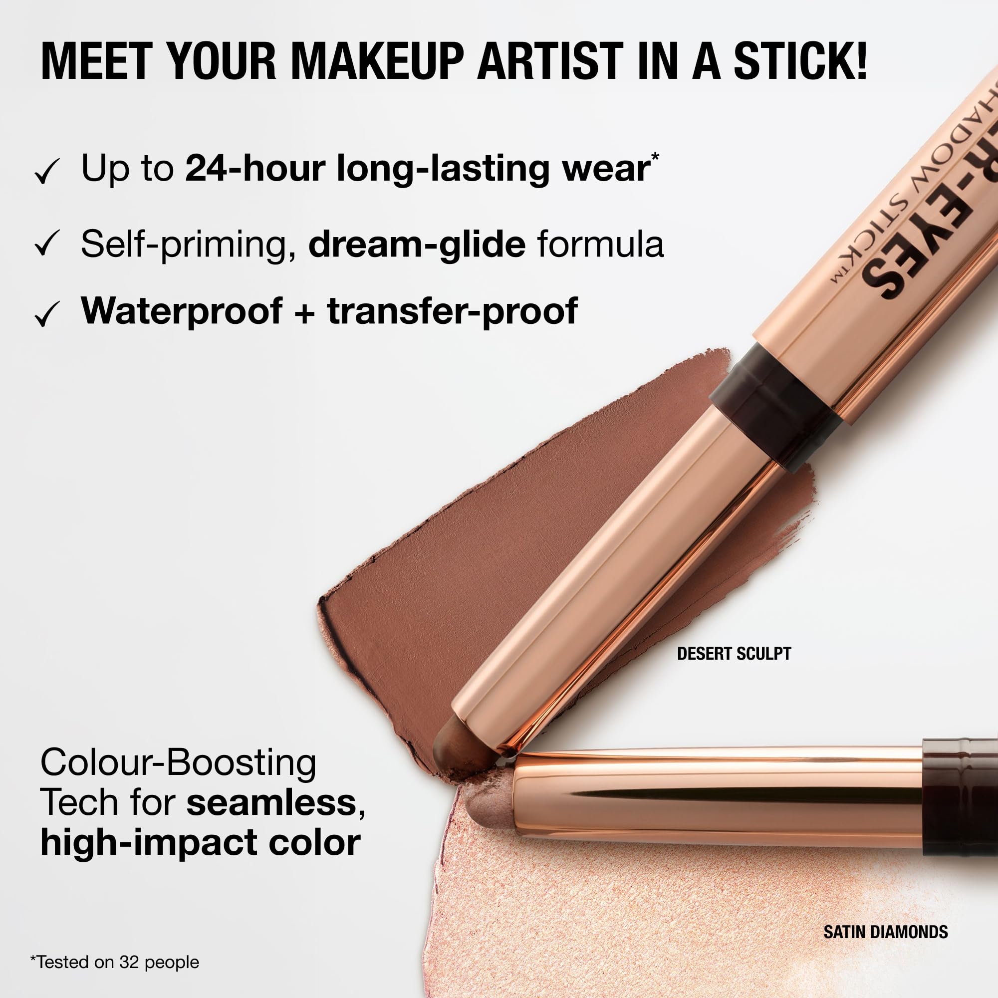 Charlotte Tilbury side label visible showing shade name and easy-identify packaging benefit