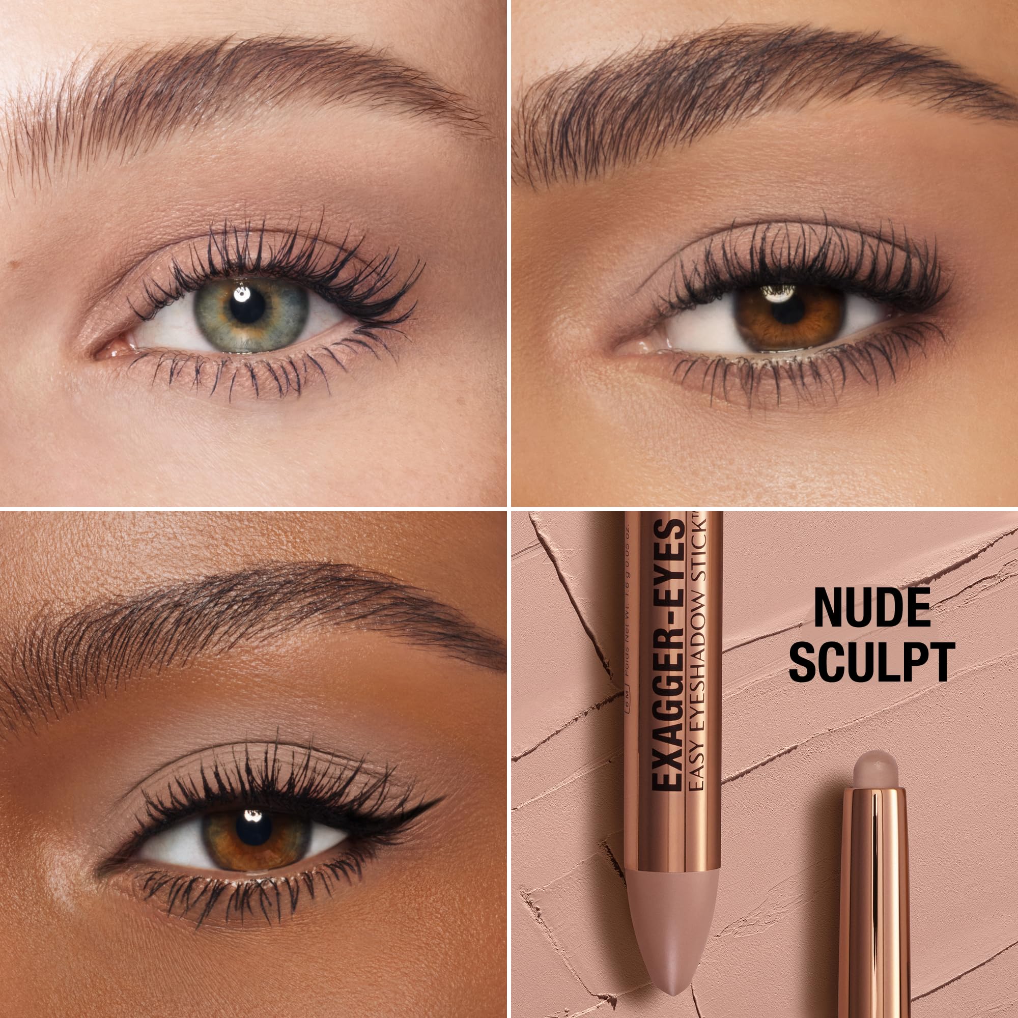 Charlotte Tilbury close-up of retractable tip demonstrating creamy glide and precision