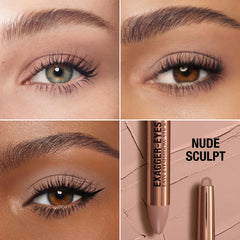 Charlotte Tilbury close-up of retractable tip demonstrating creamy glide and precision