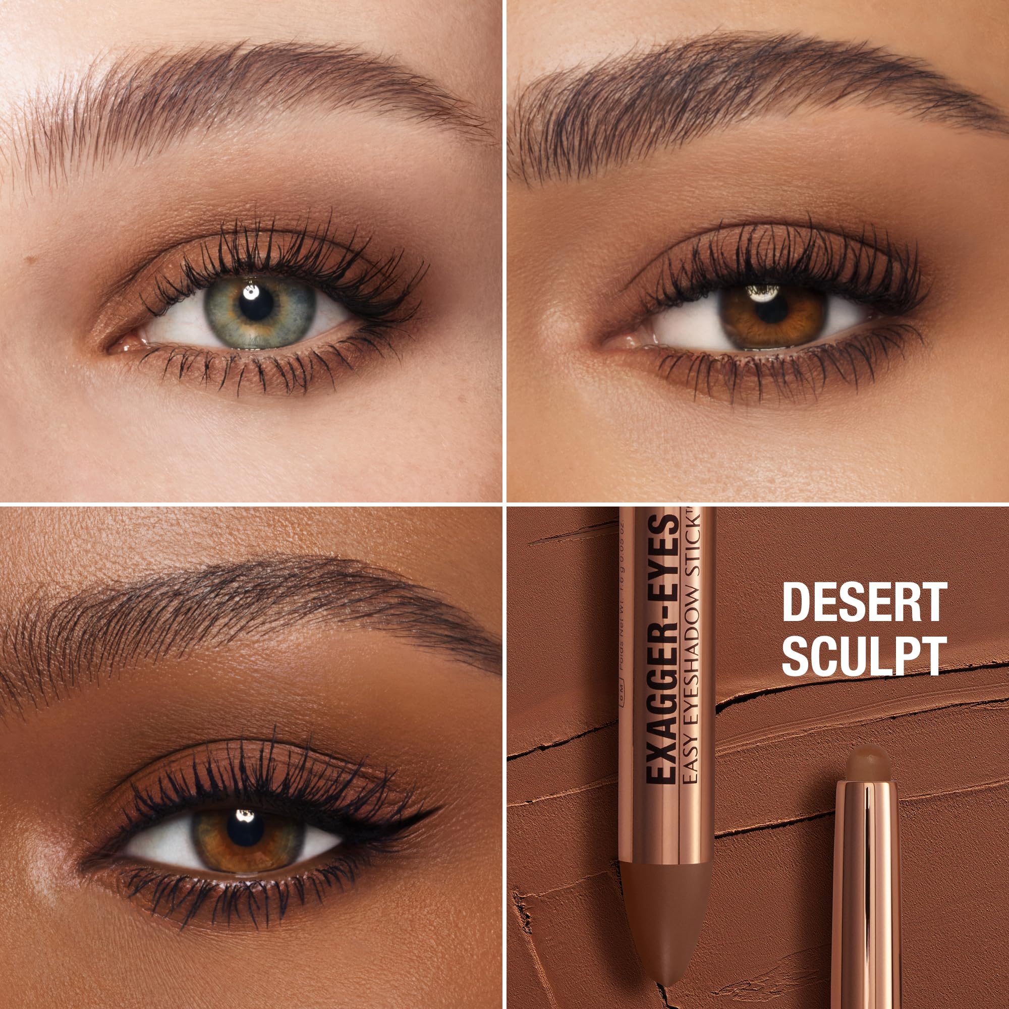 Charlotte Tilbury stick side profile emphasizing smooth glide and effortless blending