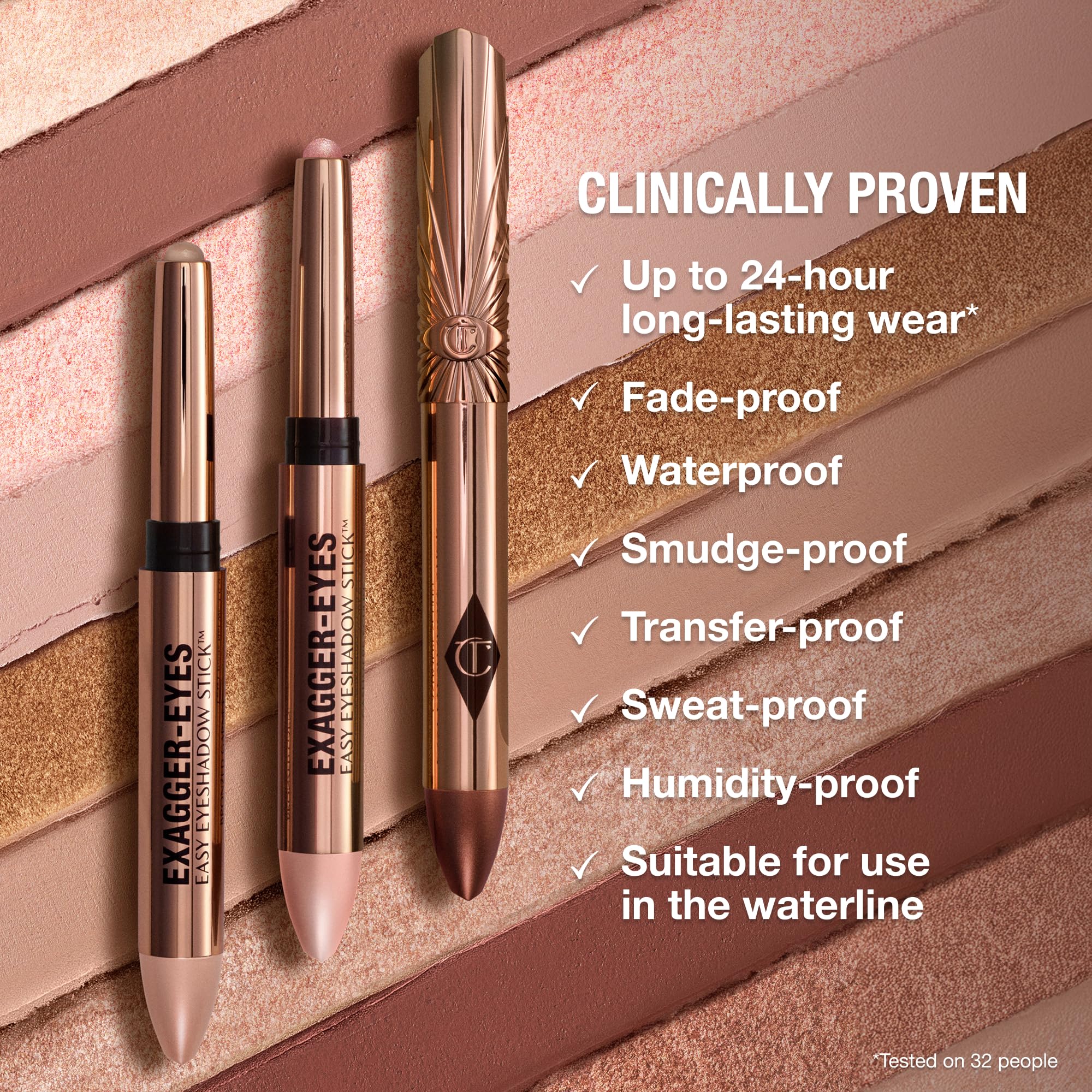Charlotte Tilbury smudged fingertip blend showing seamless, soft finish