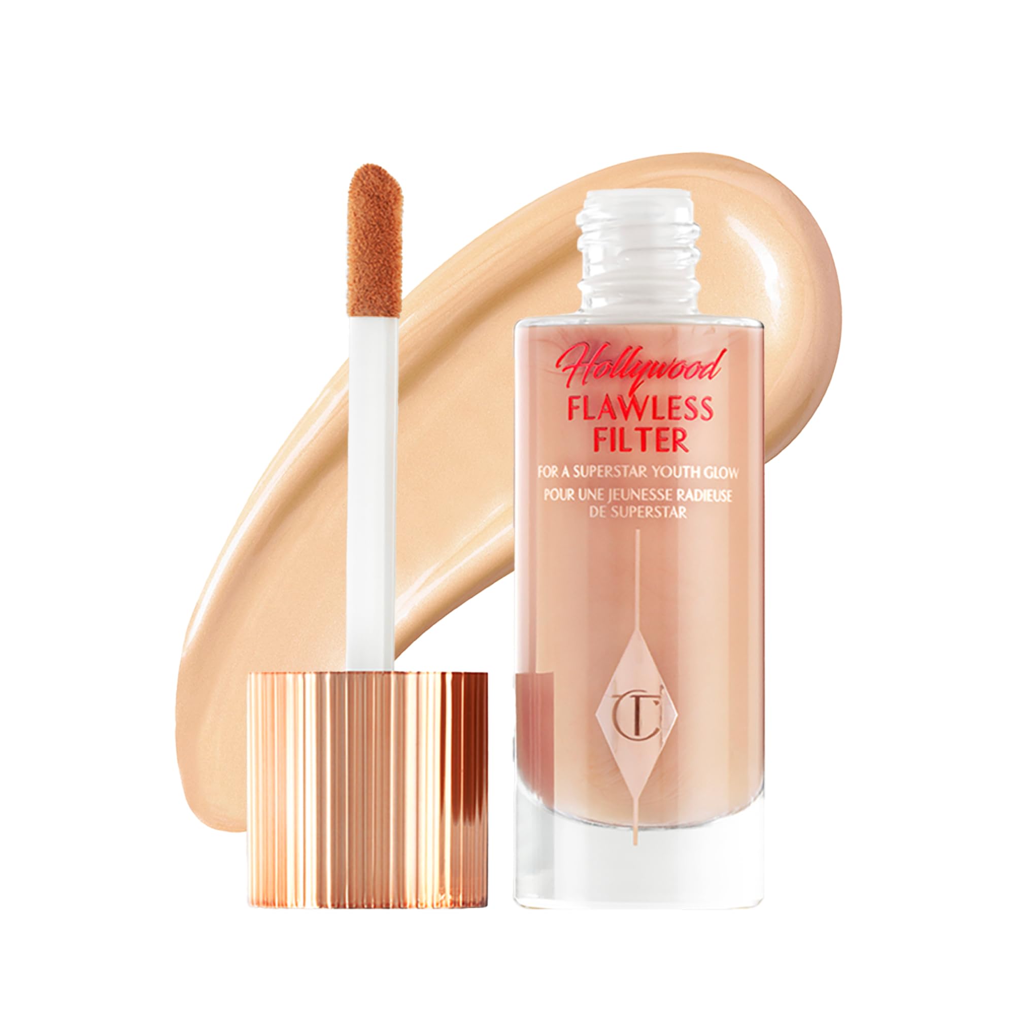 Charlotte Tilbury front packaging showing sleek tube and branding, highlights portability
