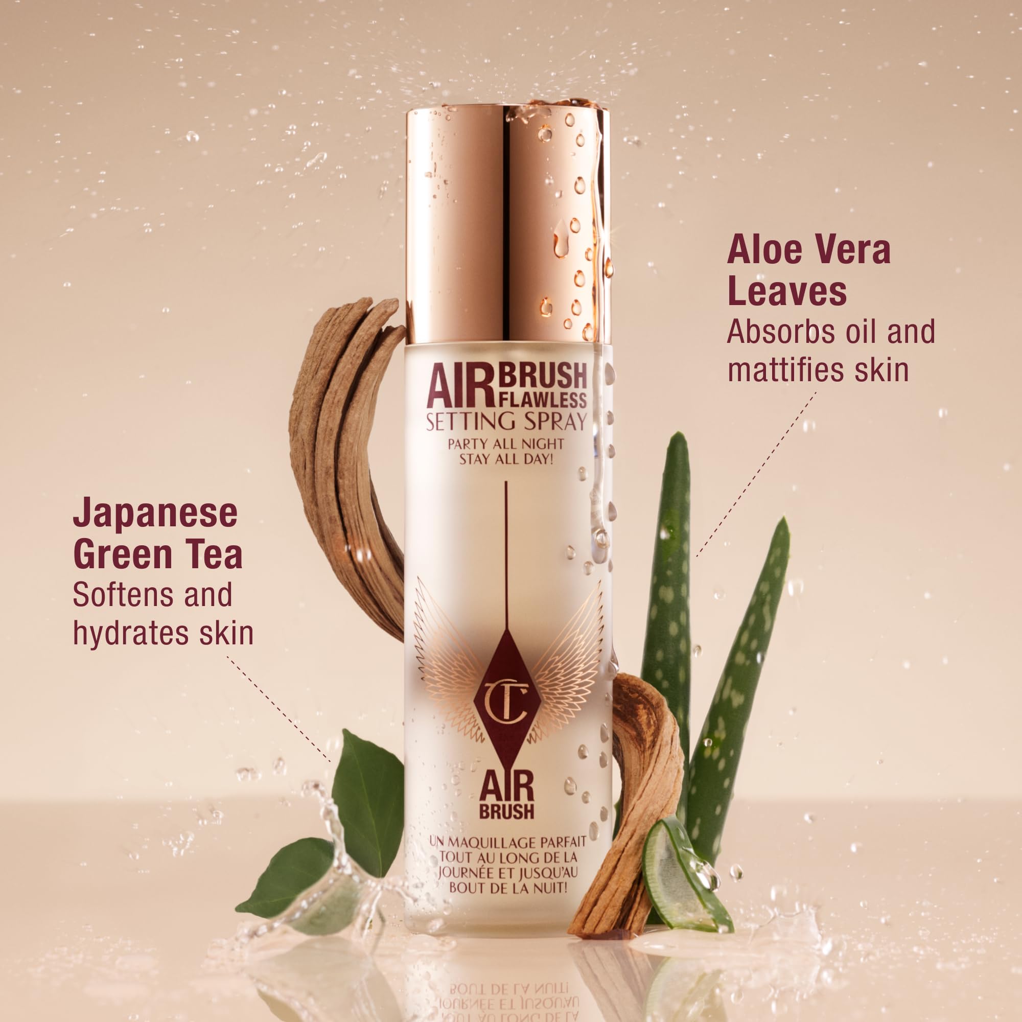 Charlotte Tilbury on bathroom counter suggesting skincare-meets-makeup boost