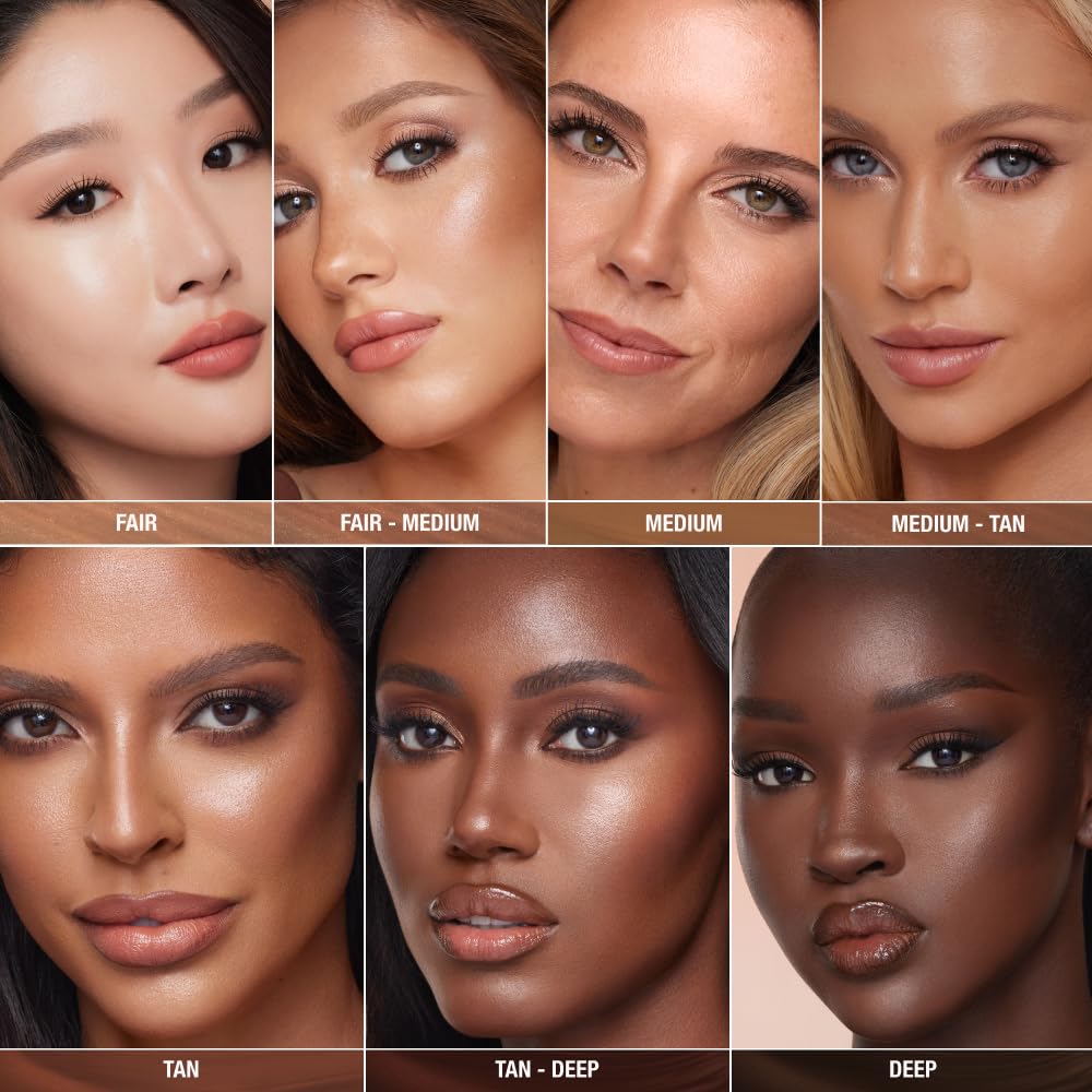 Charlotte Tilbury wand on a vanity styling scene for effortless everyday glamour