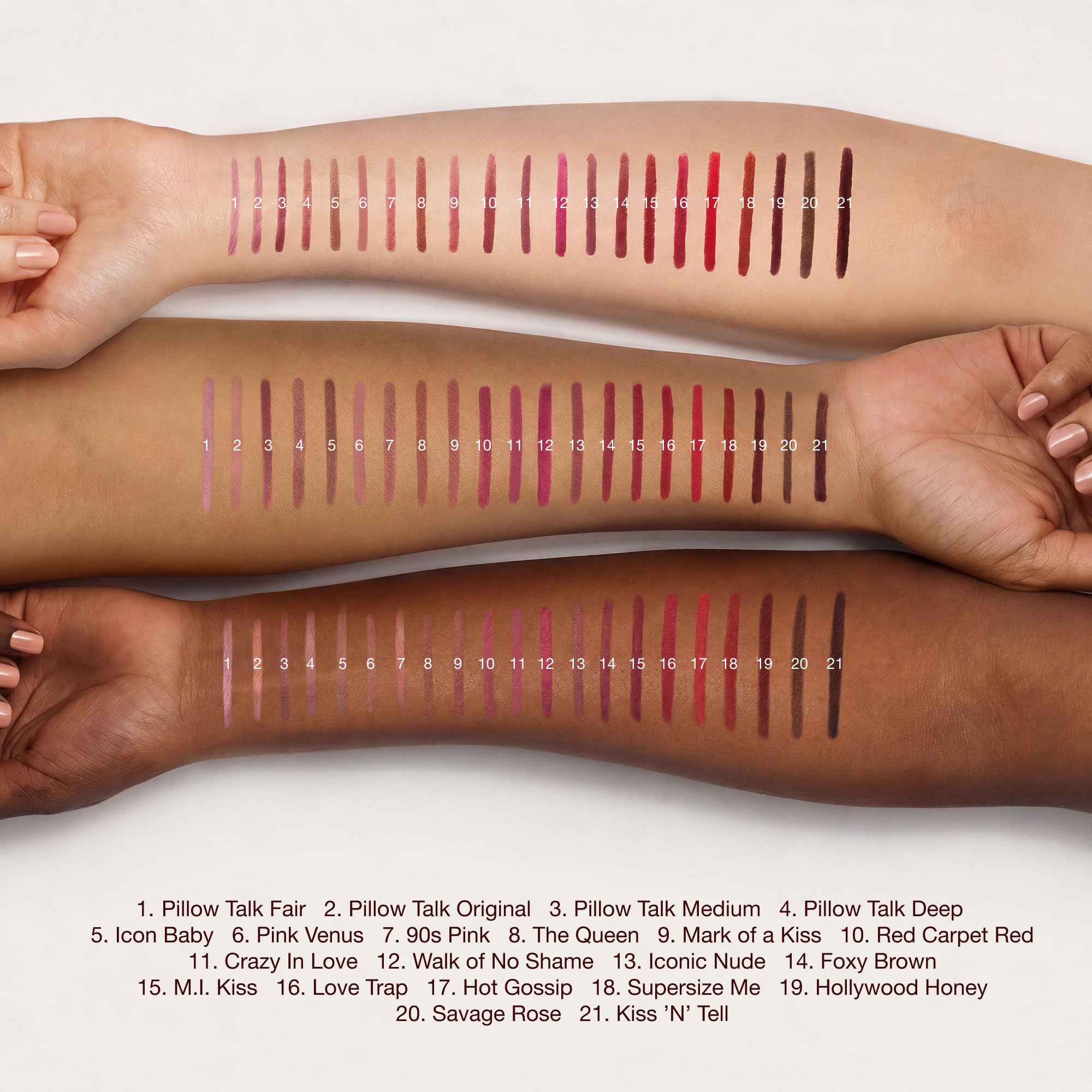 Charlotte Tilbury lifestyle pack shot with pencil and mirror showing on-the-go use