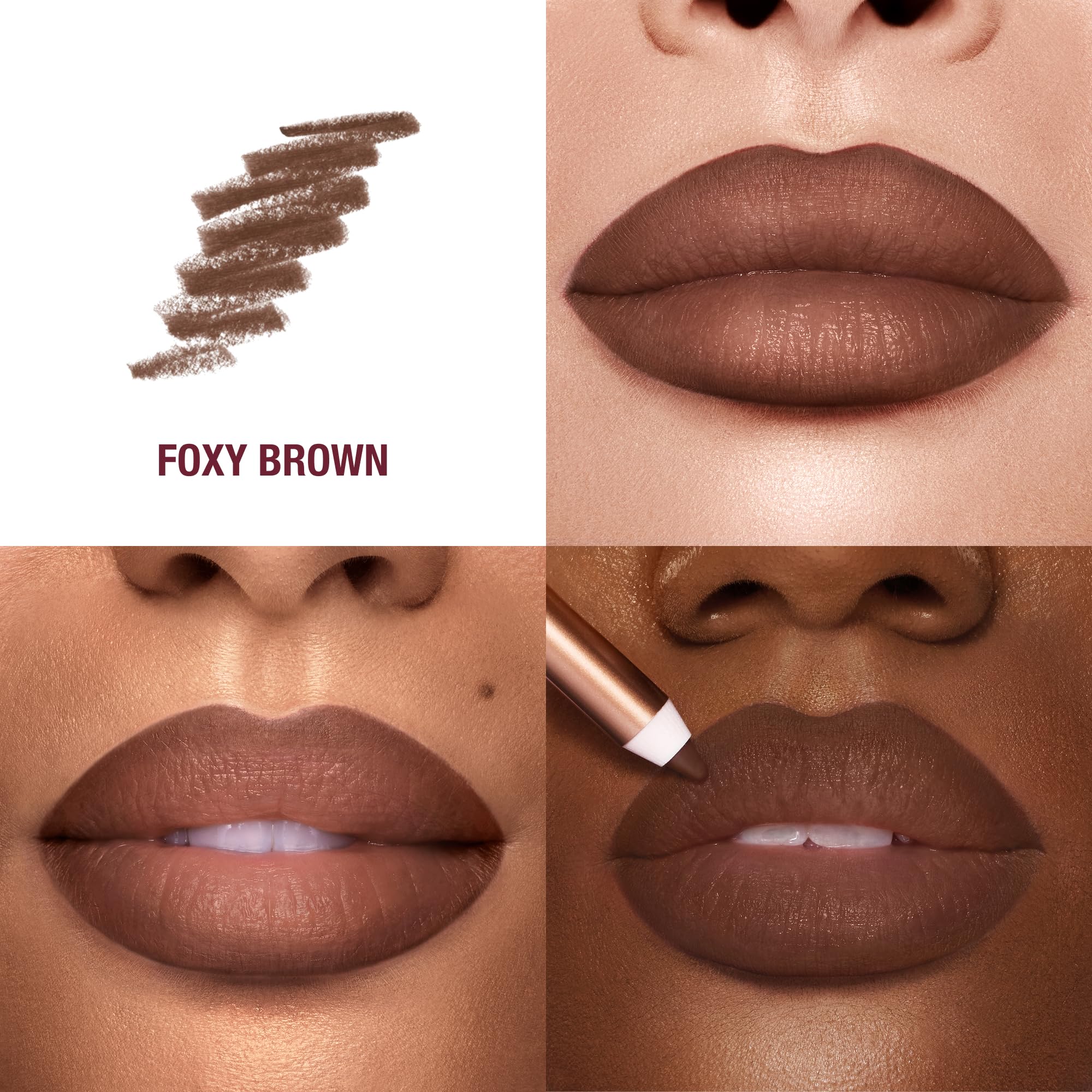 Charlotte Tilbury close-up of pencil tip demonstrating creamy precise application