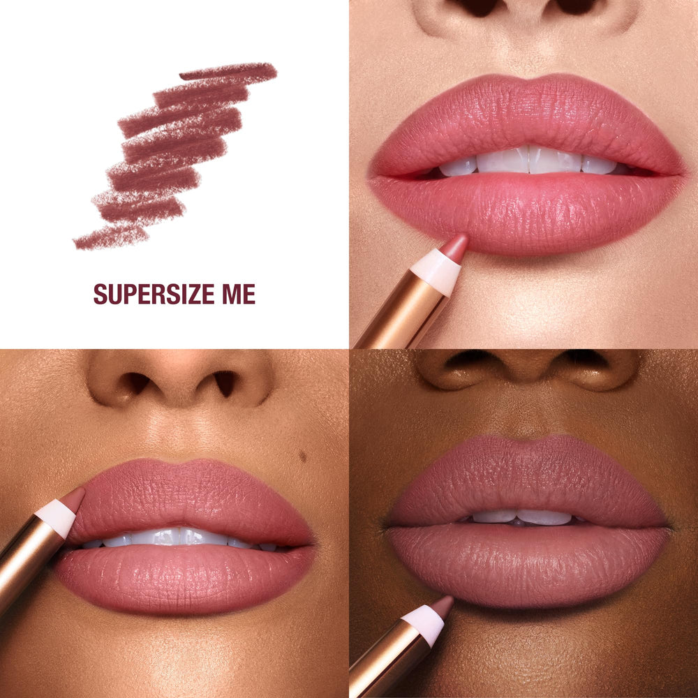 Charlotte Tilbury Lip Cheat sharpened tip highlighting precise application and smooth glide