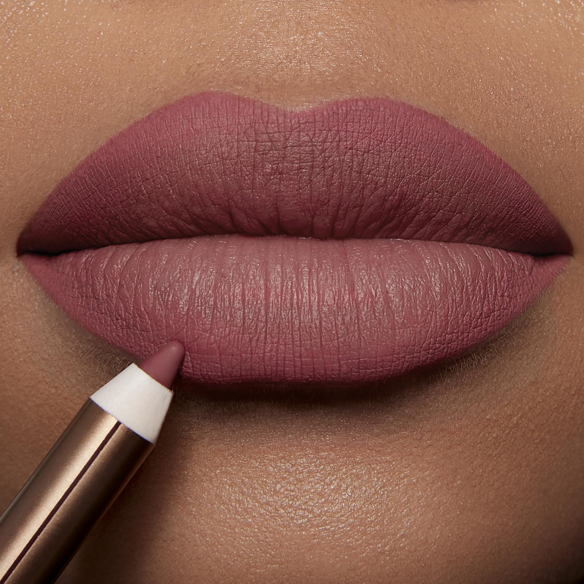 Charlotte Tilbury Lip Cheat texture close-up showing velvety finish and comfortable wear
