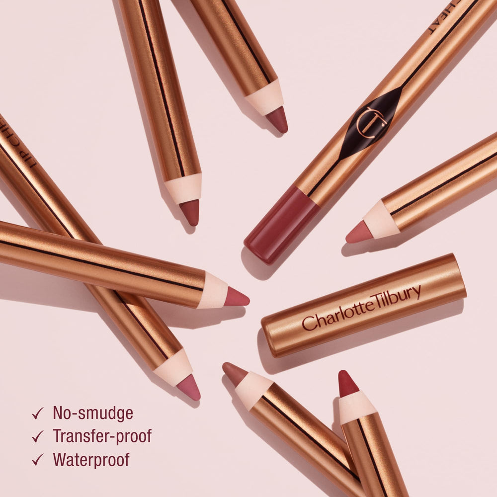 Charlotte Tilbury close-up of pencil tip highlighting smooth application and precision