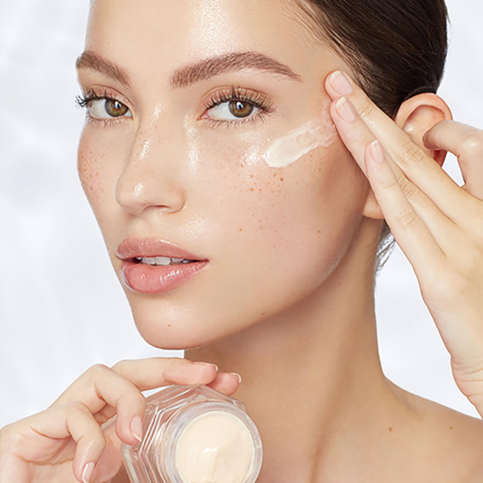 Charlotte Tilbury close-up of retinol and stem cell ingredient benefit for firmness