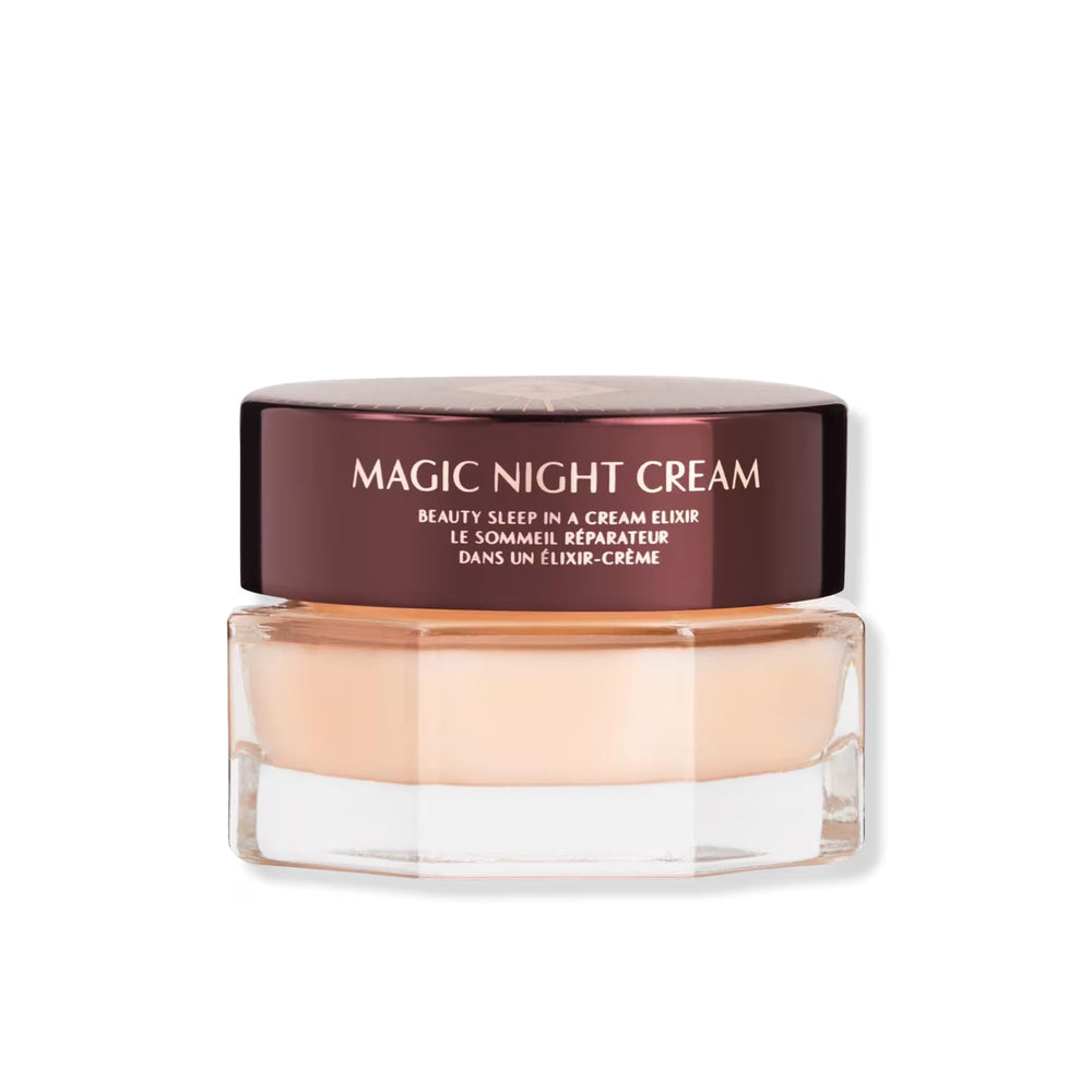 Charlotte Tilbury jar front view showing elegant packaging and benefit of restorative hydration