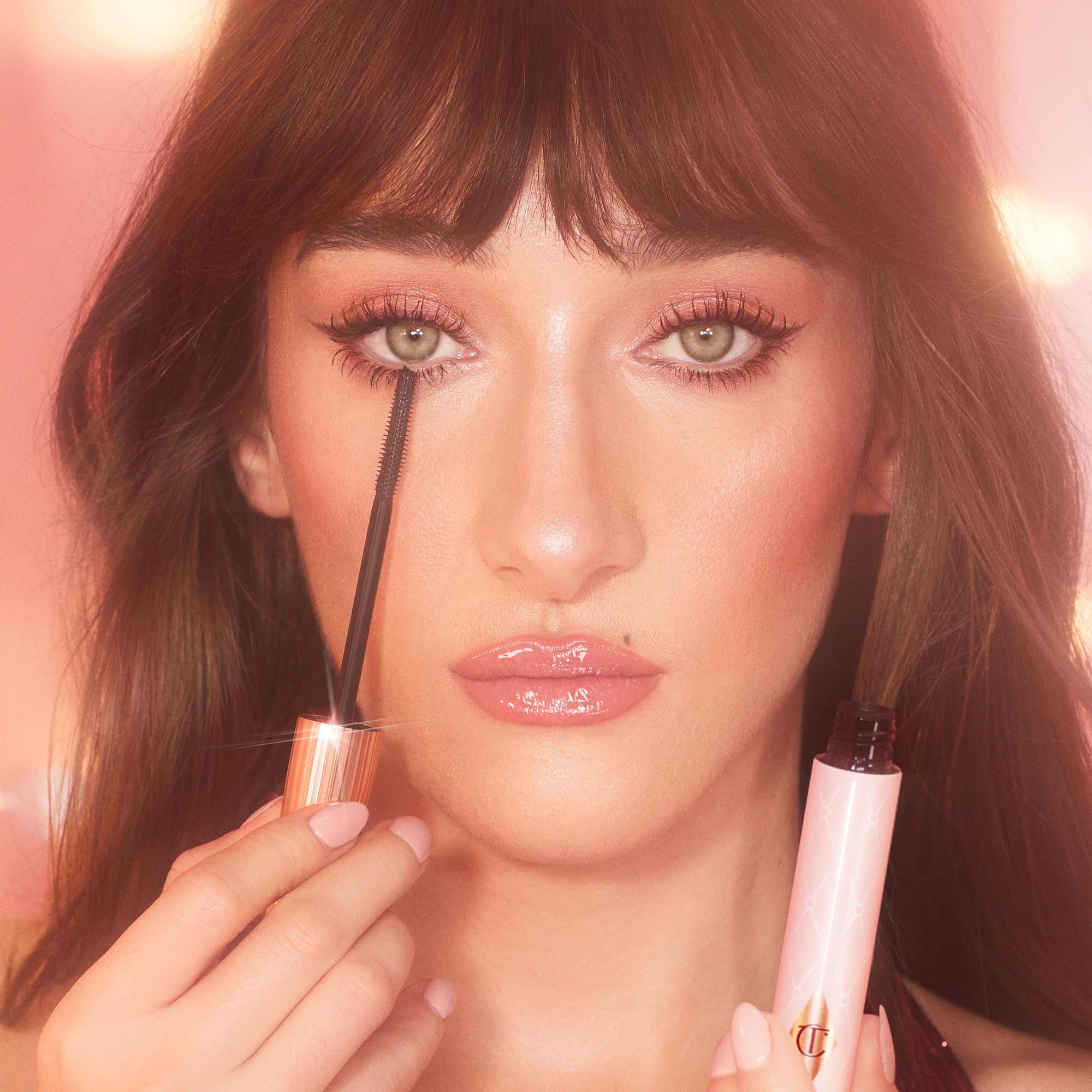 Charlotte Tilbury mascara formula swipe showing smooth, non-clumping texture and conditioning