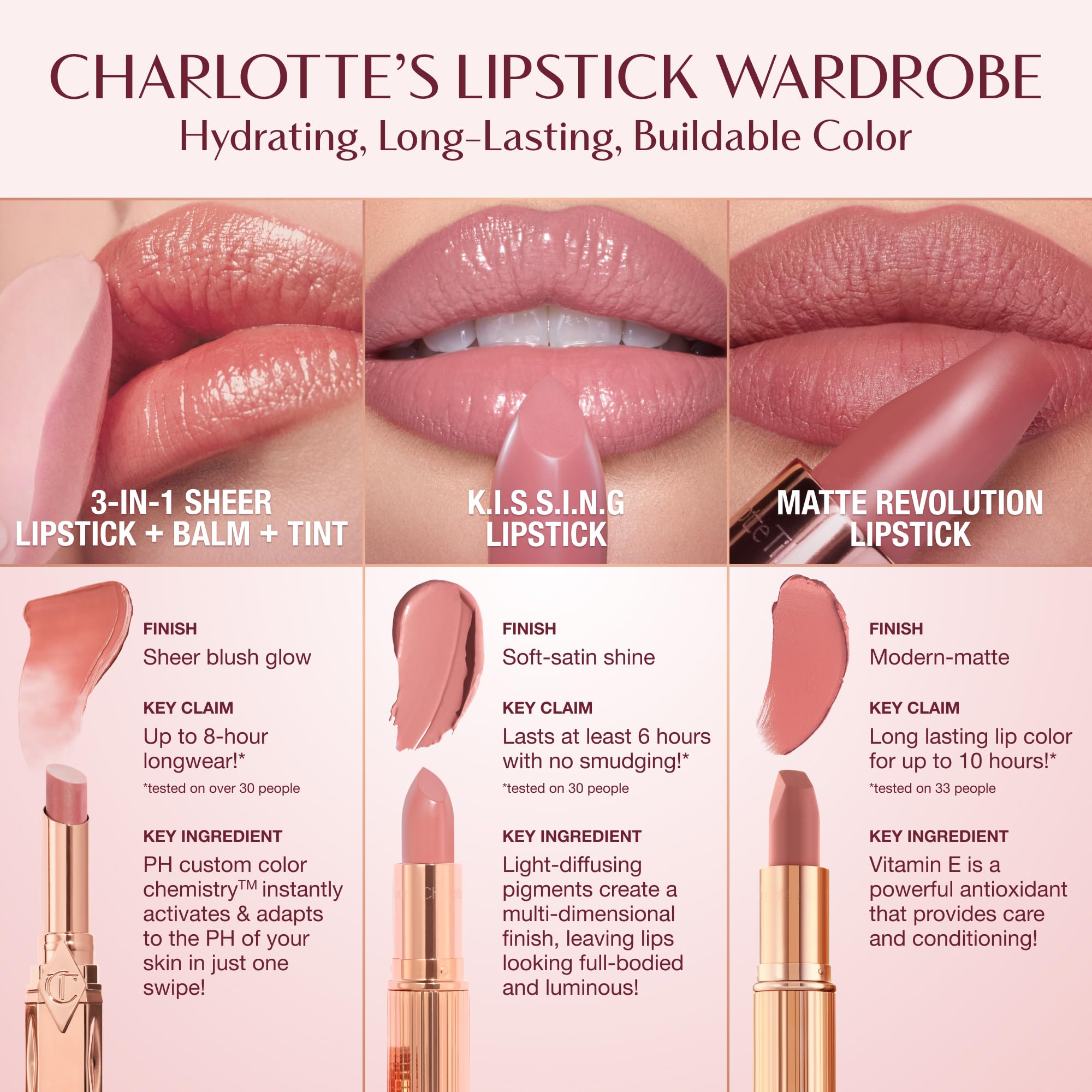Charlotte Tilbury product in hand for size and scale, travel-friendly benefit