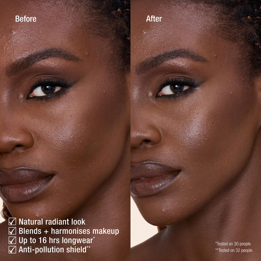 Charlotte Tilbury mist in use on model giving long-lasting, natural finish