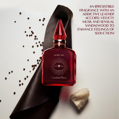 Charlotte Tilbury close-up spray nozzle capturing fine mist for lasting scent