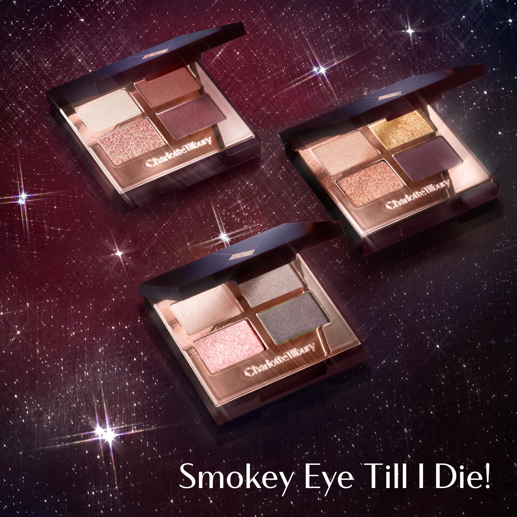 Charlotte Tilbury evening eye look with intensified depth and shimmer for photo-ready glam