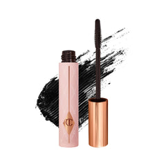 Charlotte Tilbury mascara tube front view showing sleek packaging and instant lift benefit