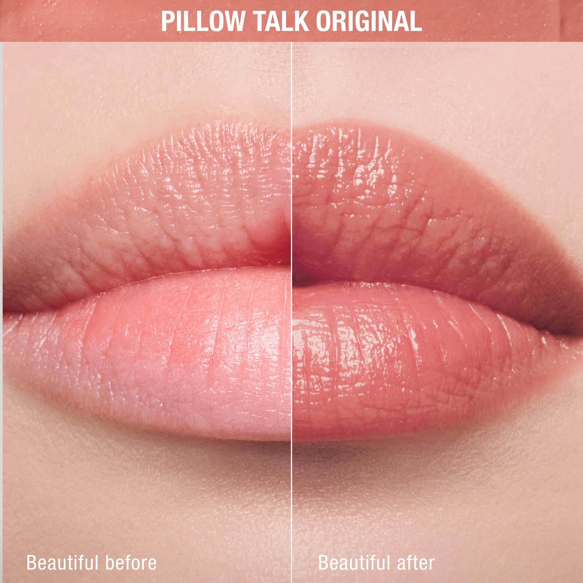 Charlotte Tilbury open cap revealing balm stick tip for smooth, precise application
