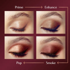 Charlotte Tilbury open palette top-down showing four shades for coordinated eye looks