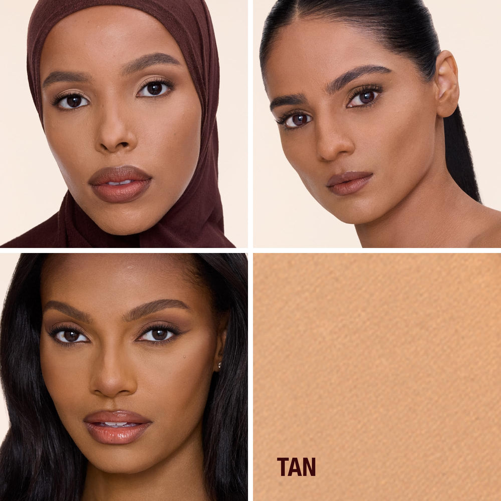 Charlotte Tilbury powder texture close up highlighting ultra‑fine blurring particles