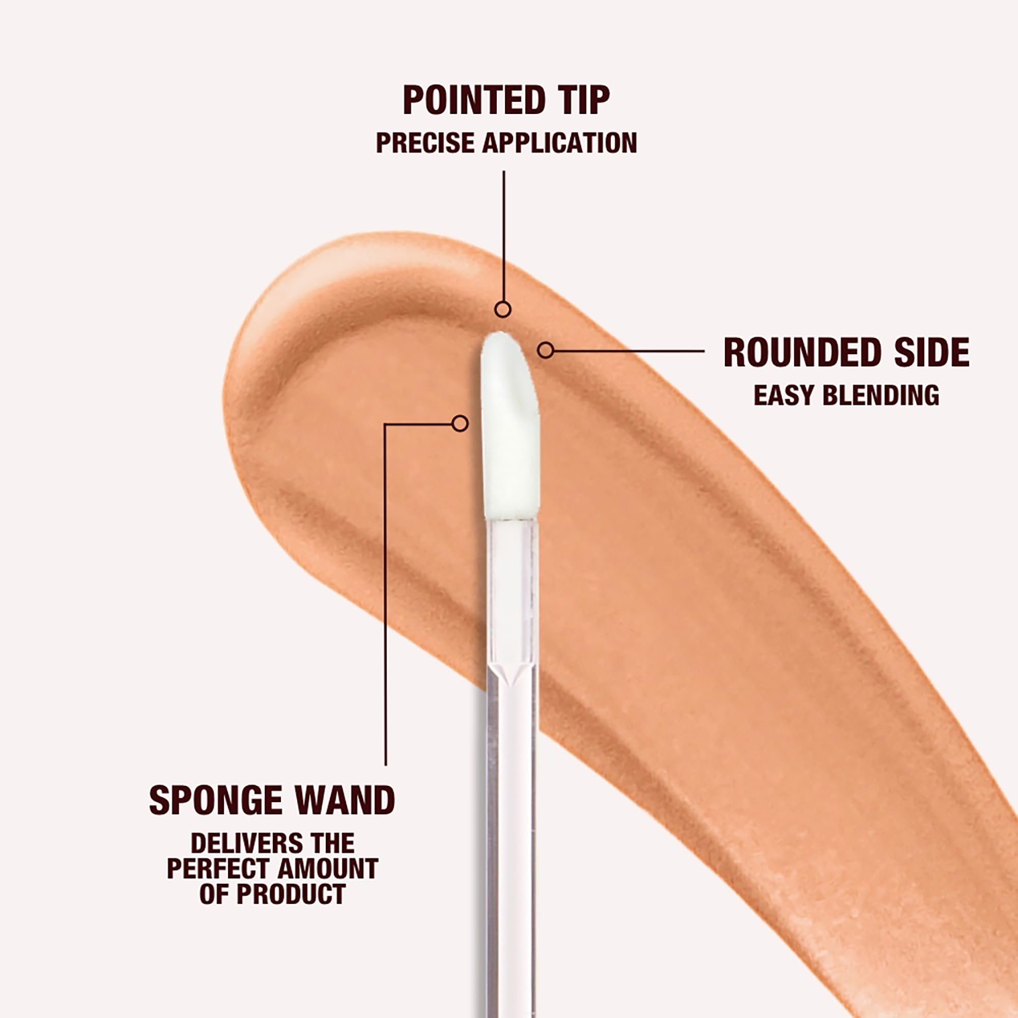 Charlotte Tilbury close-up texture showing hydrating finish and smooth blend