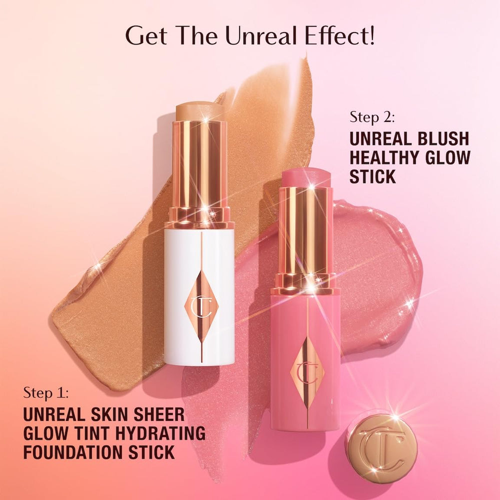 Charlotte Tilbury in a makeup bag setting, ideal for on-the-go touch-ups