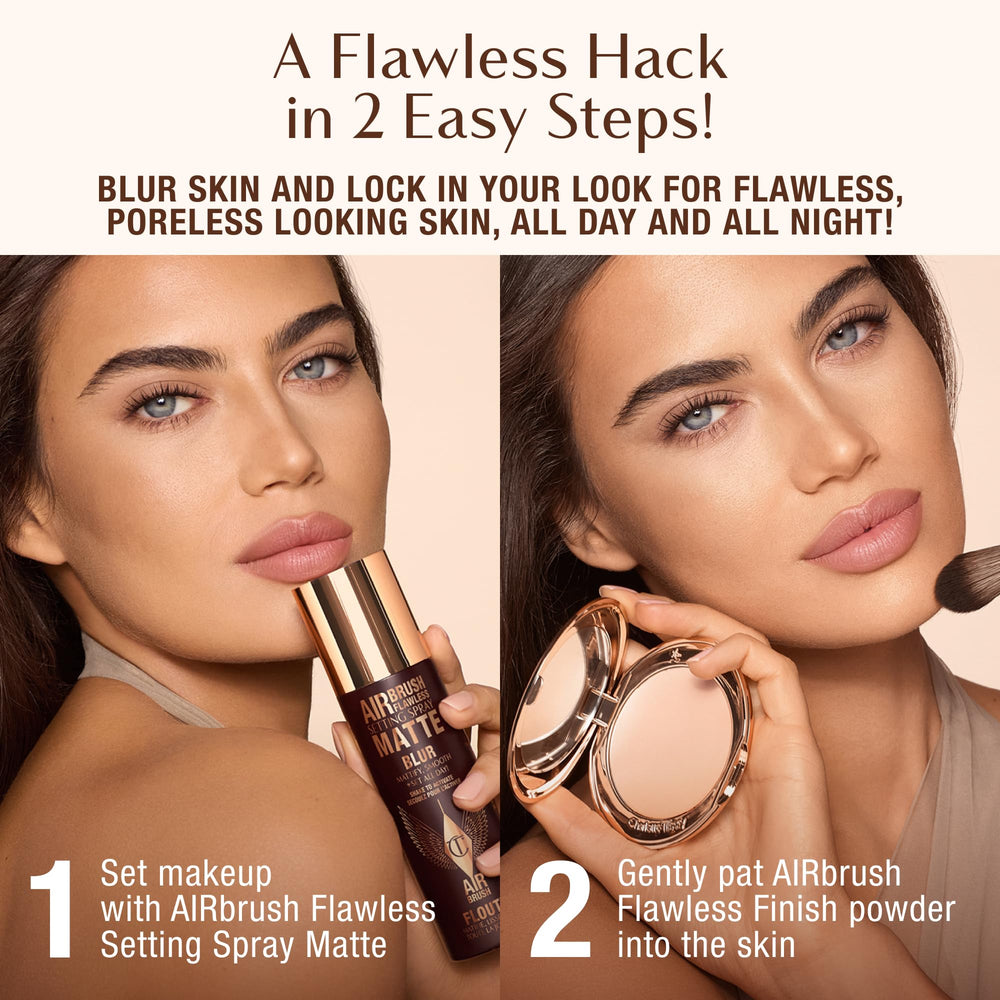 Charlotte Tilbury displayed on vanity to show luxury styling and everyday polish