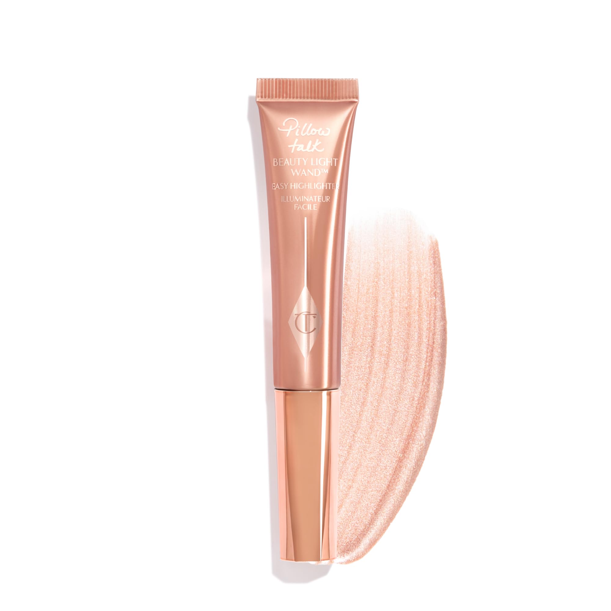 Charlotte Tilbury front packaging showing sleek wand and shade for instant radiance
