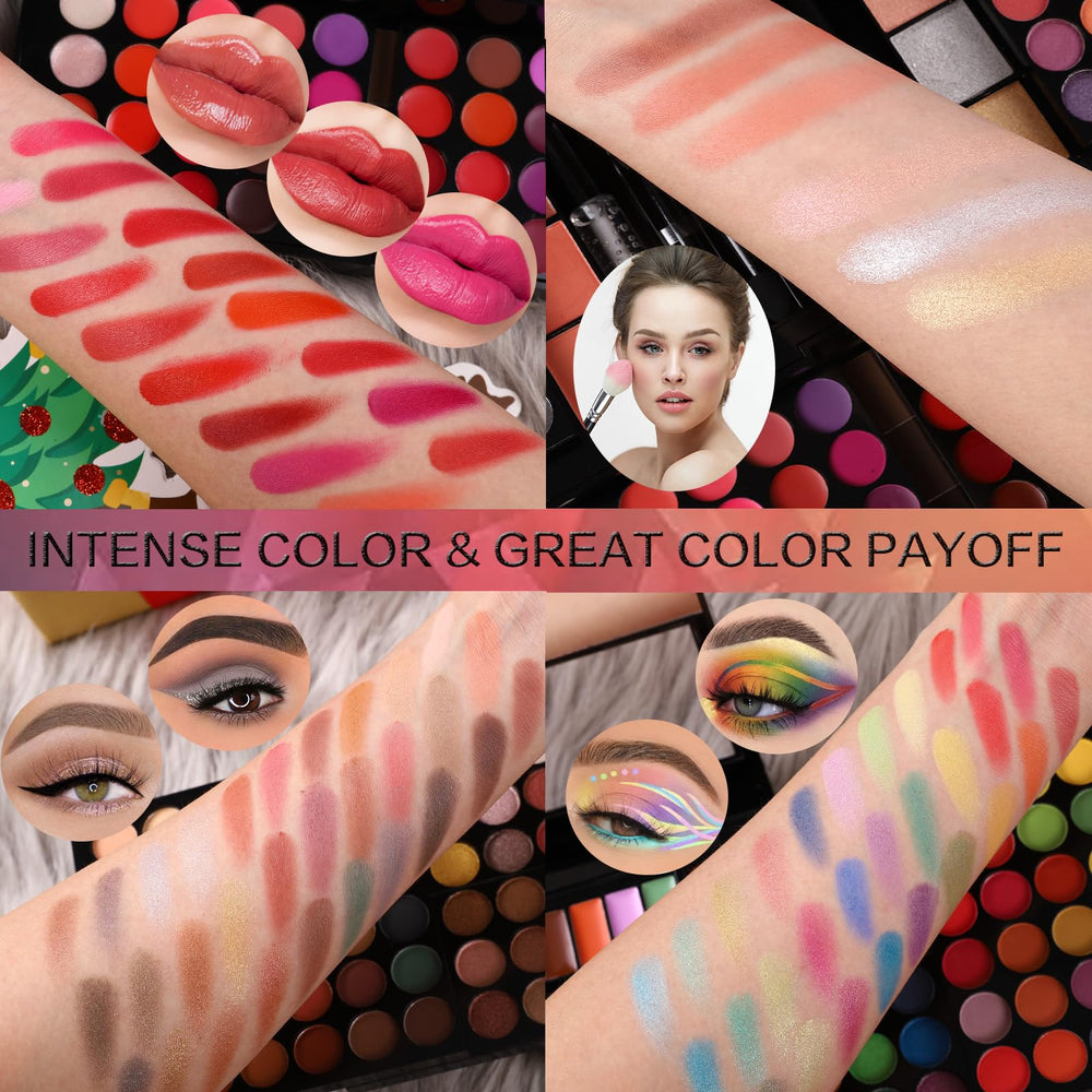 CHARMCODE close-up of matte and shimmer eyeshadows showing smooth texture and blendability