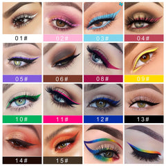 CHARMCODE fanned color swatches displaying vivid matte shades for creative mixing benefit