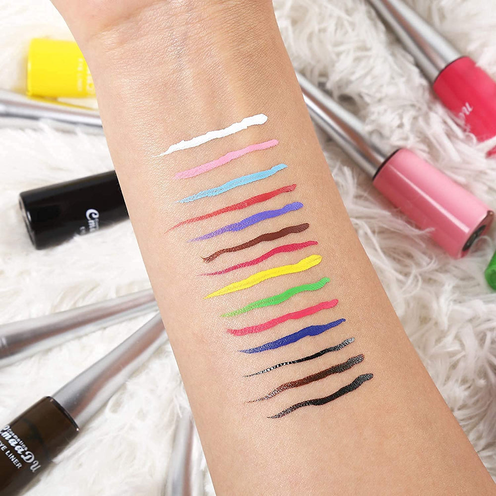 CHARMCODE model wearing colorful wing to show long-wear vibrant look benefit