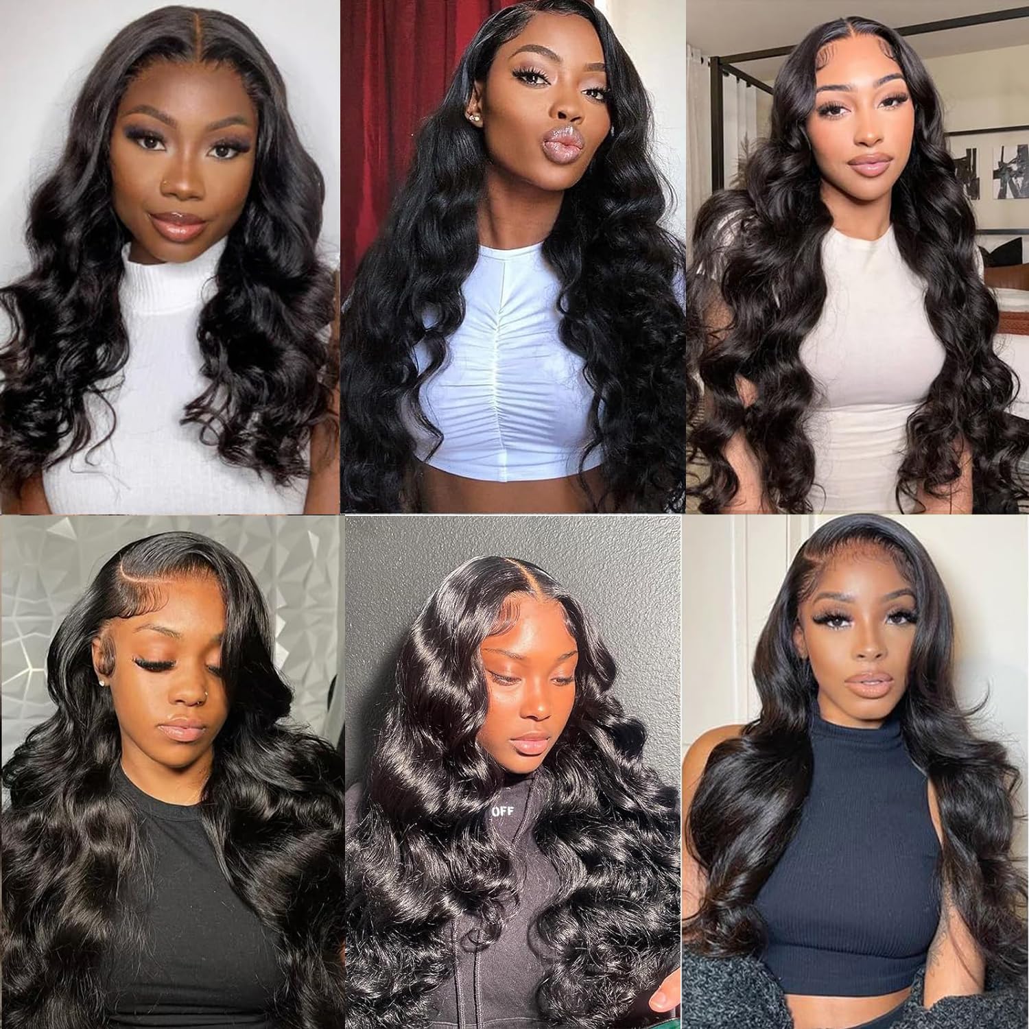 CHARMHAIR lifestyle shot of styled body wave hair demonstrating heat-styling versatility benefit