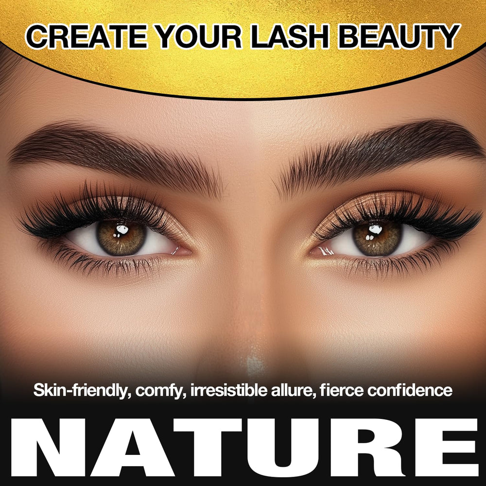 CHARMO'CLOCK before and after lashes showing instant volume and definition