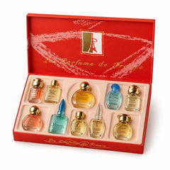 Charrier Parfums red gift box front displaying elegant presentation and gifting appeal
