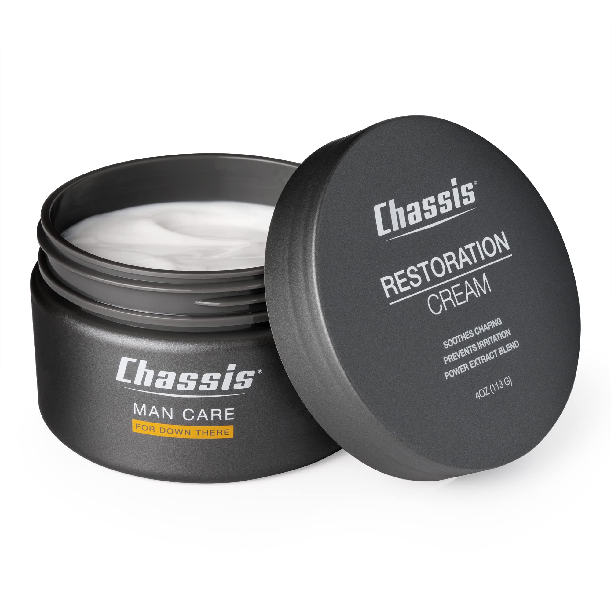Chassis front packaging showing product name and benefit