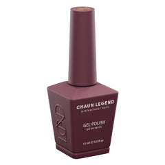 Chaun Legend bottle front view showing Gothic Plum color and premium finish