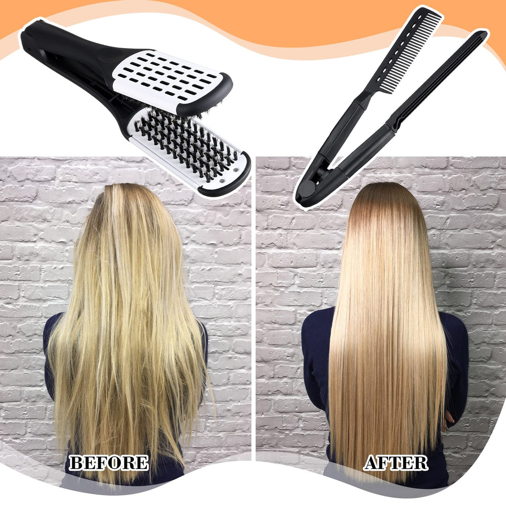 CHENGU comb set next to a ruler showing 24 cm size for accurate scale