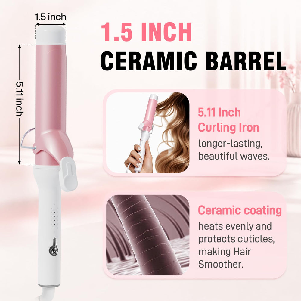 Chic Beat ceramic barrel close-up highlighting smooth heat surface