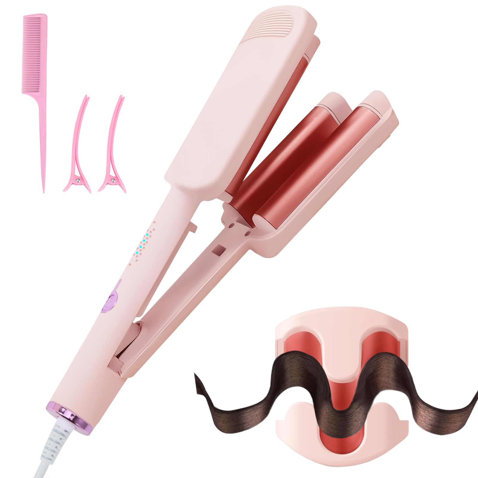 CHIKYO included clips and comb aiding sectioning and styling
