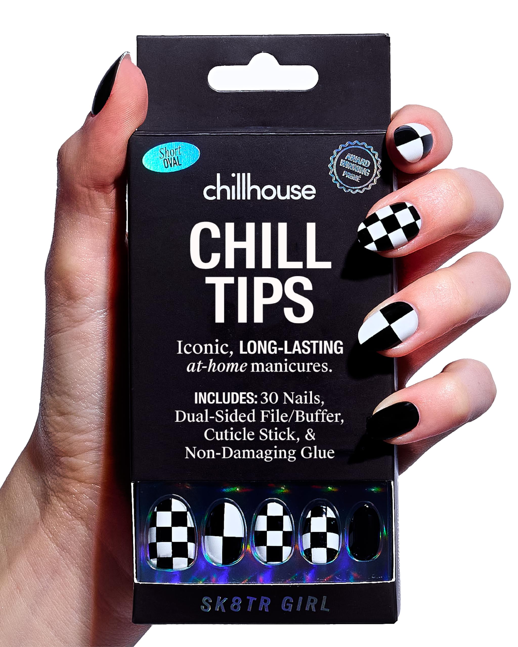 Chillhouse front packaging showing the Sk8er Girl Oval kit and benefits