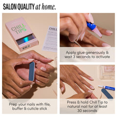Chillhouse laid-out sizes showing 30 tips for a customizable fit across fingers