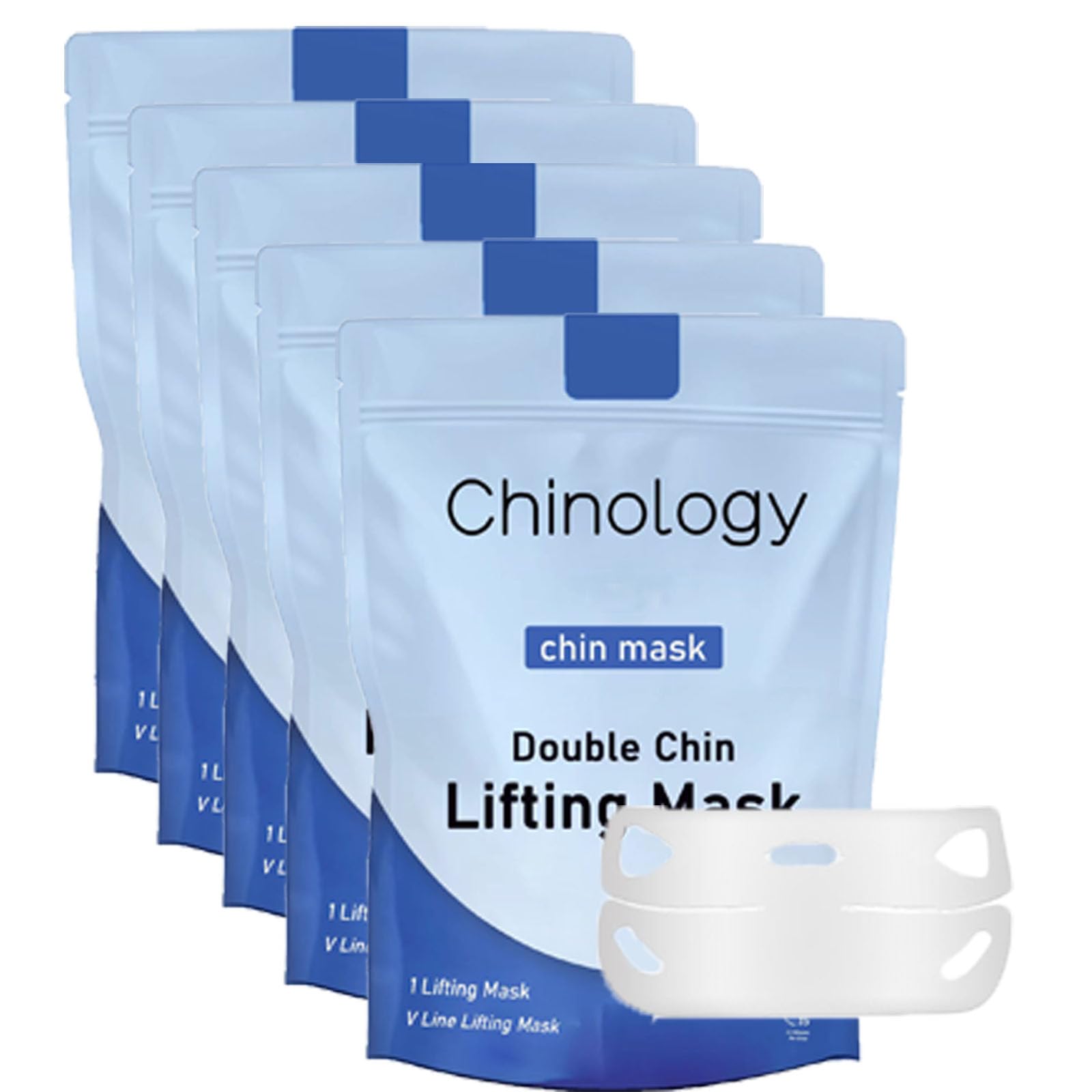 Chinology front packaging view showing five-piece kit and clear benefits