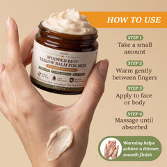 ChiroLife close-up of grass-fed tallow ingredient emphasizing purity and nutrients