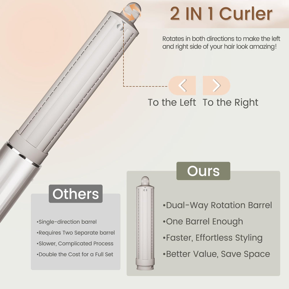 Chivixe close-up of barrel texture highlighting smooth finish for reduced frizz benefit