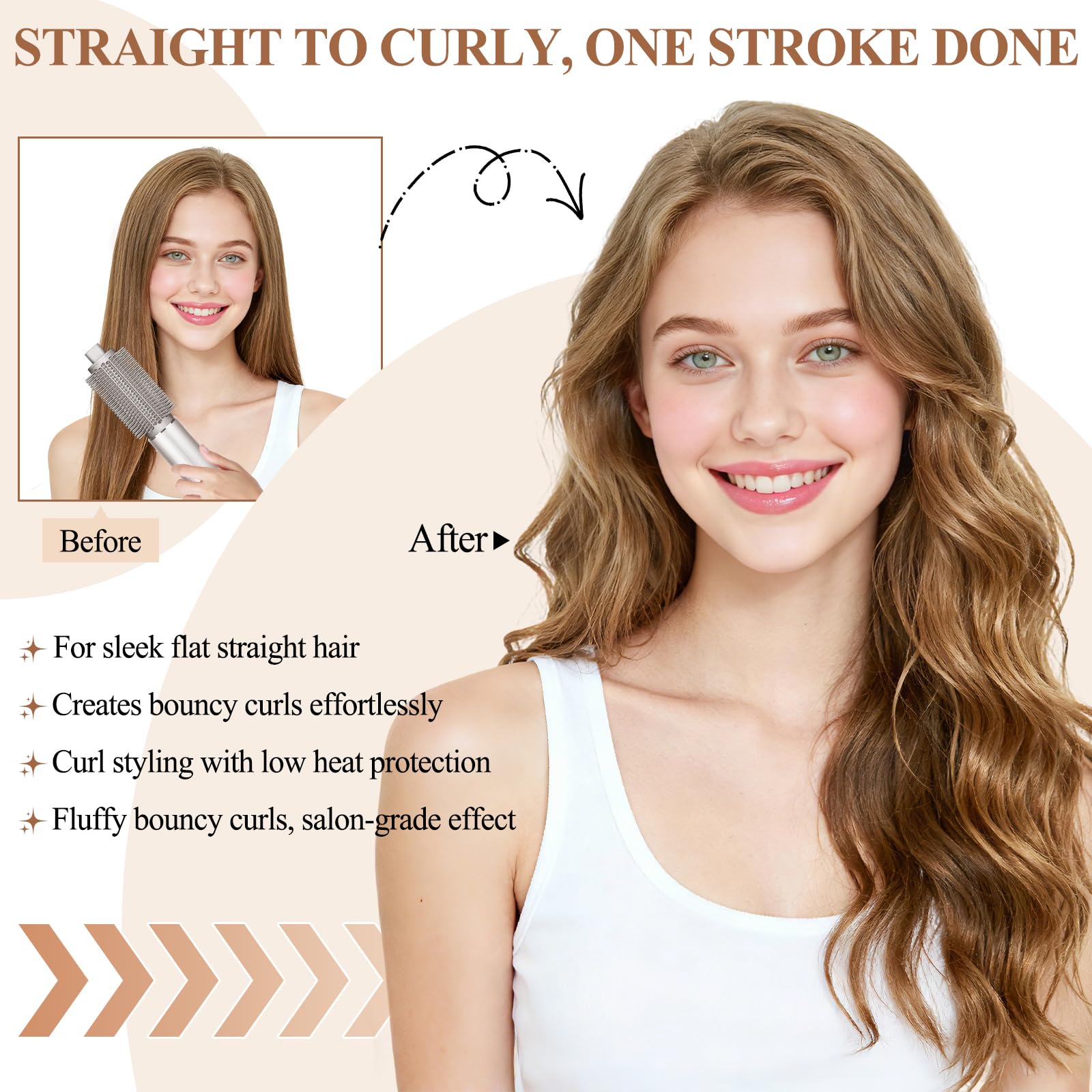 Chivixe brush in use lifting roots to produce visible voluminous hair