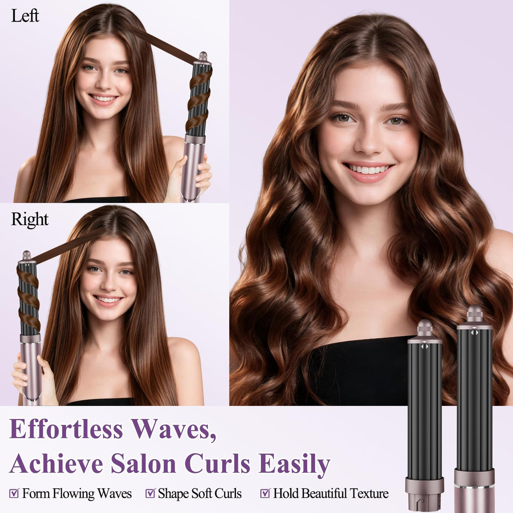 Chivixe in use creating waves on long hair for quick styling benefit