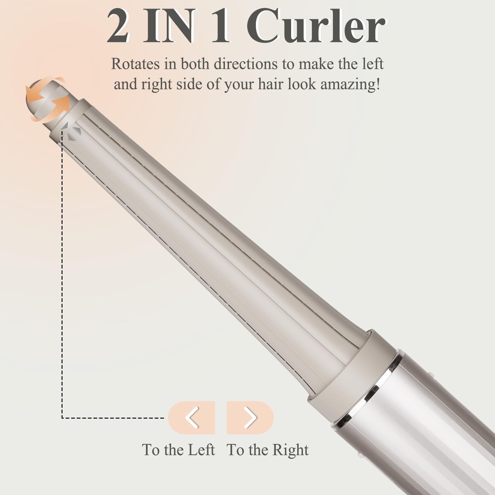 Chivixe barrel styling long hair into waves showing fast, salon-like results