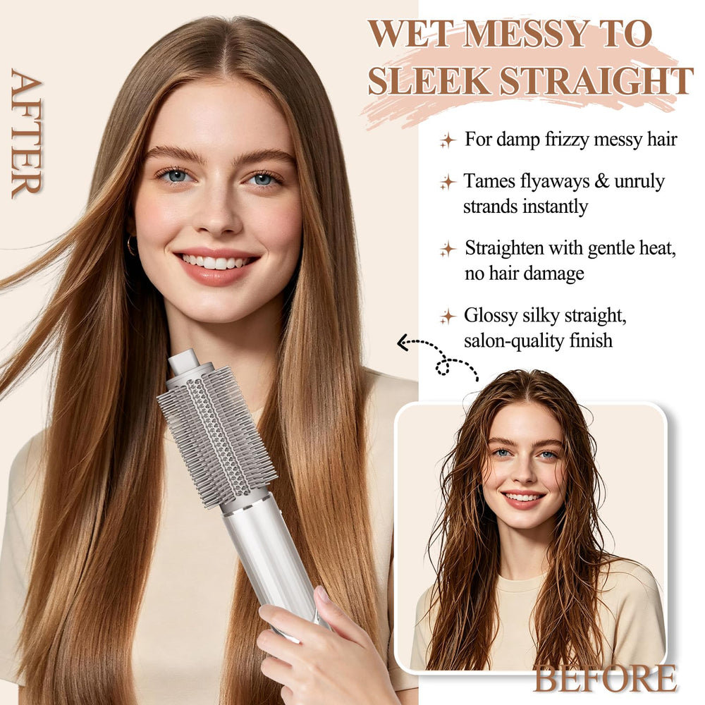 Chivixe finished straight hair showing smooth, frizz-reduced shine