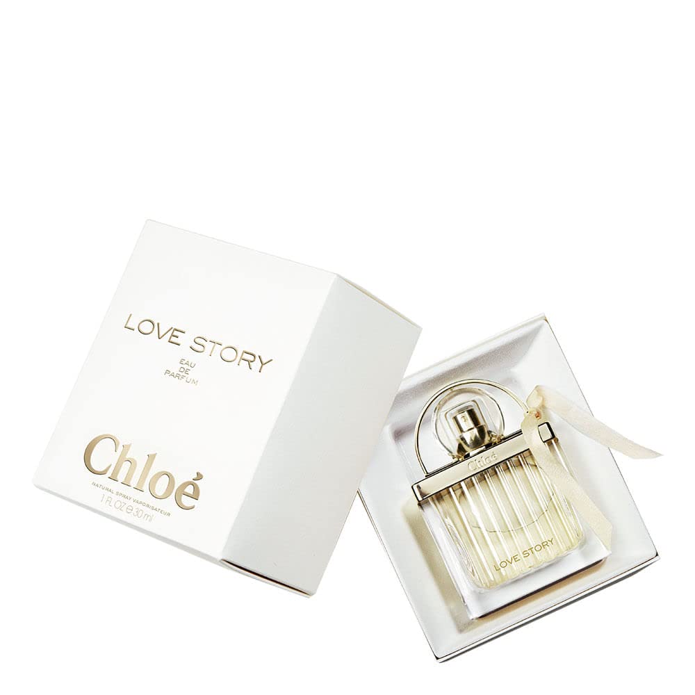 Chloe Love Story spray close-up highlighting brand and easy application benefit