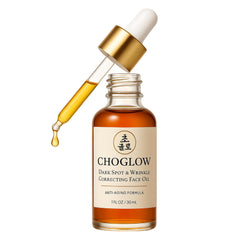 Choglow dropper releasing oil demonstrating controlled, mess-free application